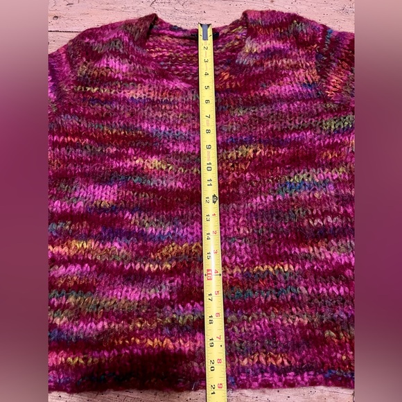 🔥🛒Ann Taylor Vintage Pink Multicolor Wool Handknit Sweater 💖 - Picture 4 of 6